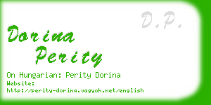 dorina perity business card